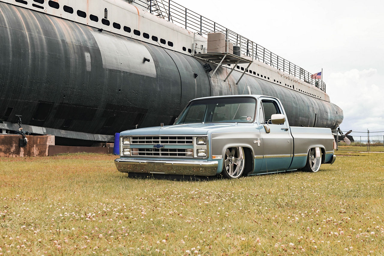 1985 Chevrolet C10 - US MAG HUSTLER - Gun Metal | Wheel Pros